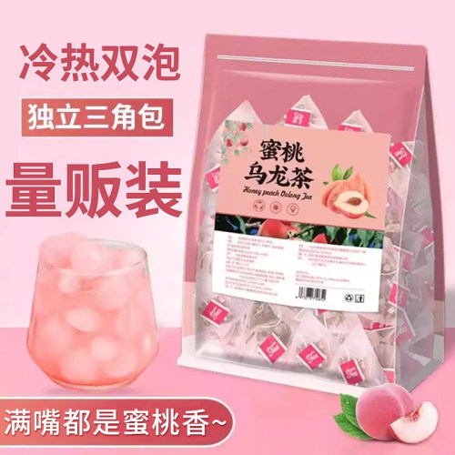 蜜桃乌龙茶一口清甜果香超解腻