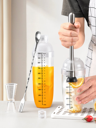 PC雪克杯摇杯带刻度调酒器