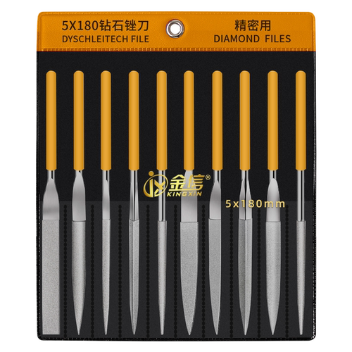金信金刚石锉刀小型合金三角金钢挫刀什锦套装扁平打磨工具高硬度