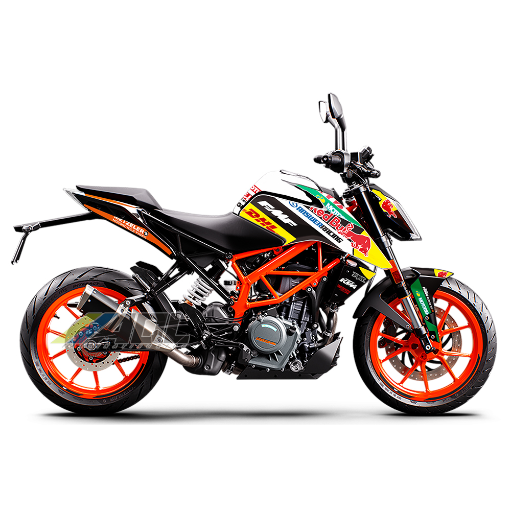 适用KTM duke390杜克贴纸摩托车改装车身版画防水贴花保护膜拉花