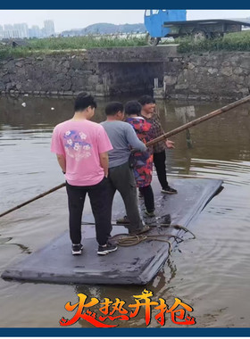 钓鱼水上浮板泡沫船养殖龙虾割草专用平稳耐用实心加厚平板船竹筏