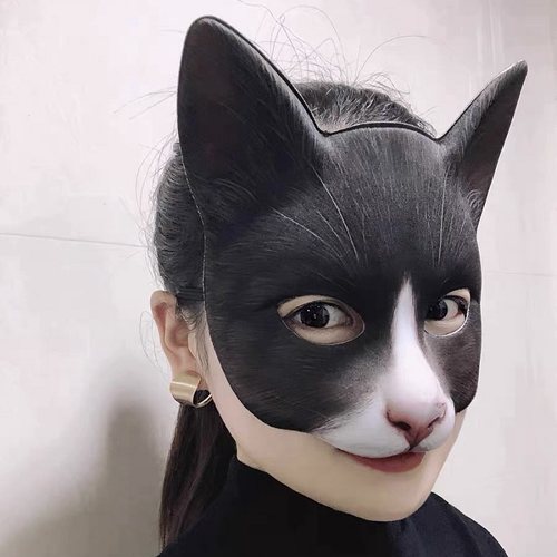 猫脸面具猫咪可爱性感派对走秀