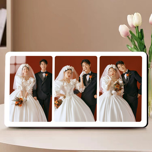 爱的方式水晶摆台大韩冷雕相框