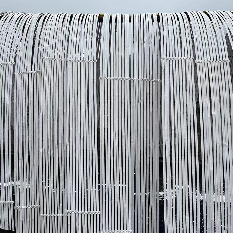 白色竹条造型装饰品婚礼道具小竹排竹片竹编手工diy竹篾长3米