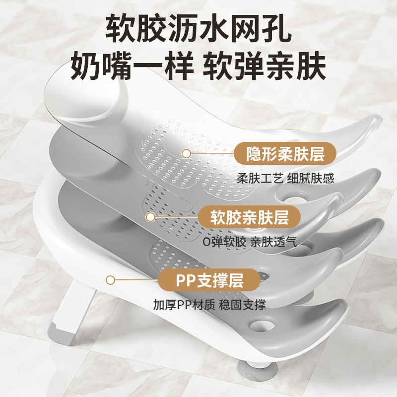 婴儿洗屁股女宝宝洗屁屁支架新生儿洗澡躺托儿童专用冲洗pp盆