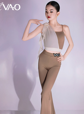 2025新款拉丁舞服VAO舞配高端裤子套装摩登练习服拉丁舞练功服女