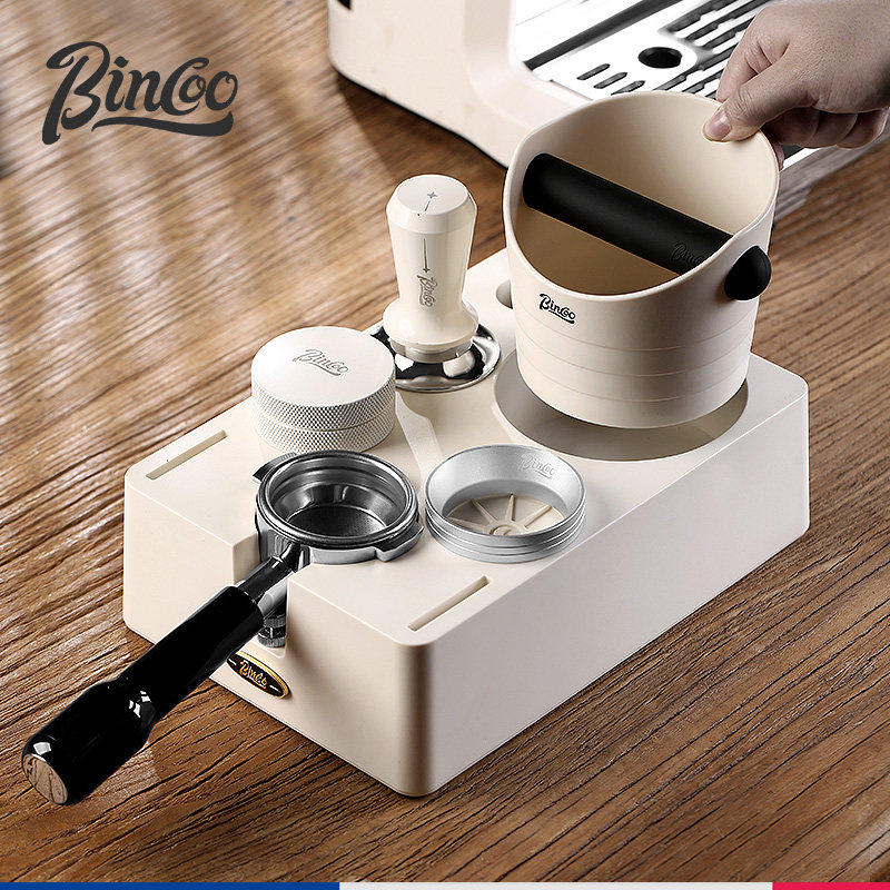 Bincoo咖啡压粉底座敲渣桶一体布粉器压粉锤手柄器具收纳组合套装,餐饮具,配套器具,淘宝优惠券,粉丝福利购,淘宝优惠卷
