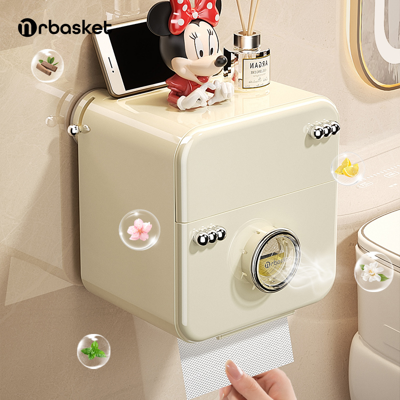 mrbasket吸盘香薰厕纸盒