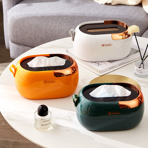 纸巾盒抽纸盒客厅轻奢壁挂纸抽盒