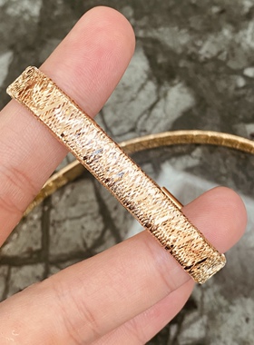 18k金意大利INS风纯手工丝绸编织尼龙弹力弹簧手镯手环