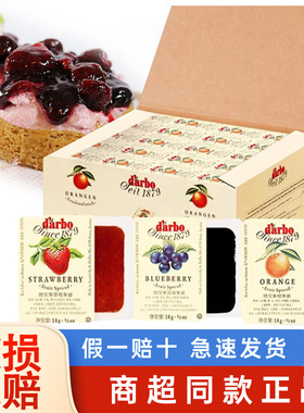 进口darbo德宝草莓果酱小包装橙子蓝莓酱面 面包酱烘焙专用商用