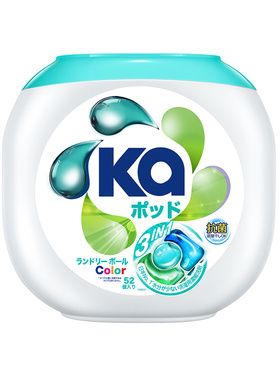 超市代购 日本进口菁华洗衣凝珠52粒王子Ka3合1护色留香去污柔顺