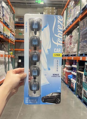 Costco 进口febreze宝洁汽车出风口香水车载去臭异味香薰 2ml*5个