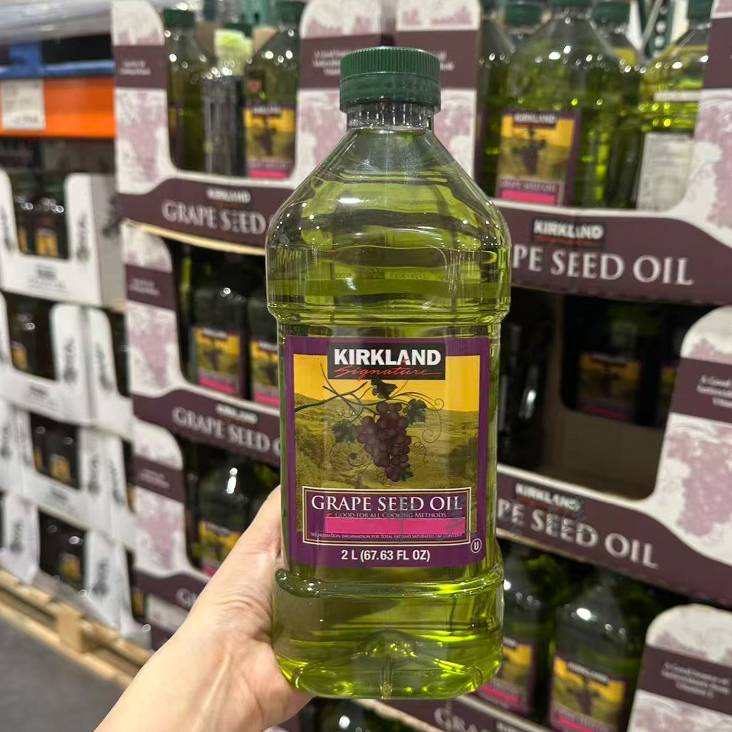 上海Costco 科克兰葡萄籽油2L大容量法国进口食用油家用营养健康