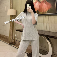 SKIMS Boyfriend平替·轻呼吸柔感舒适慵懒莫棉短袖短裤长裤套装