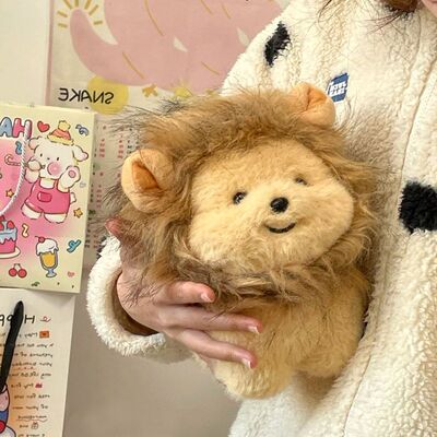 可爱小金毛变身狮子毛绒玩偶创意少女心小狗公仔娃娃送女生日礼物