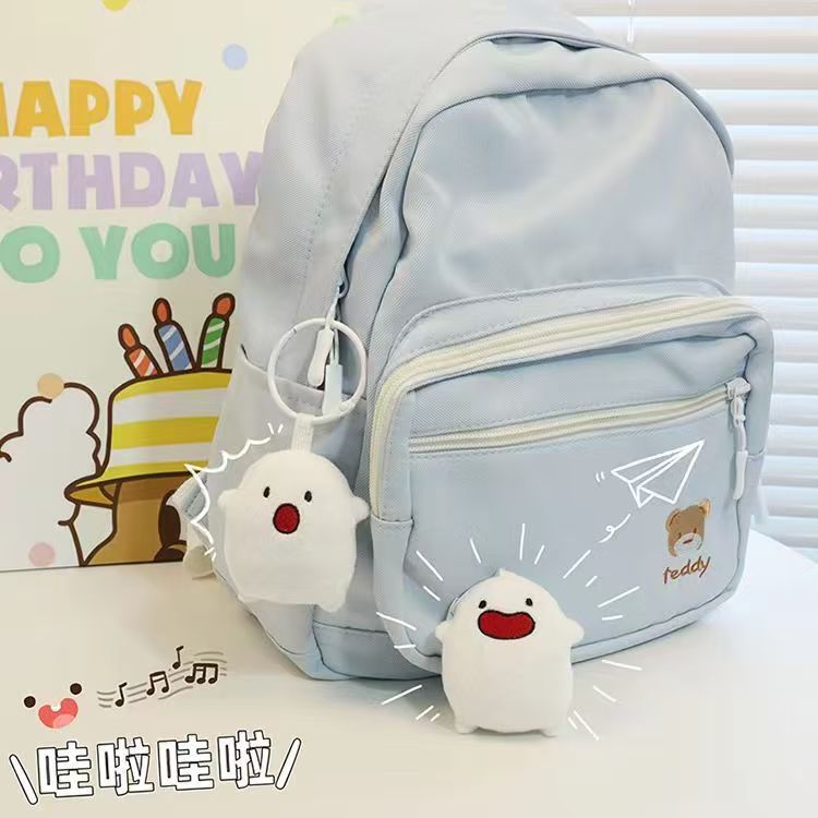 超萌可爱哇啦哇啦毛绒钥匙扣玩偶ins风卡通表情包挂件宫崎骏公仔