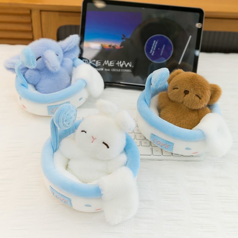 捉趣泡泡浴小熊毛绒玩具可爱公仔玩偶睡觉抱枕娃娃女孩生日礼物