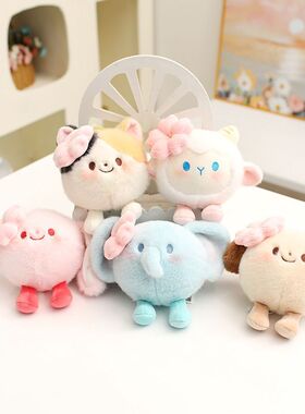 春日樱花系列解压团子挂件毛绒玩具钥匙扣可爱包挂饰送女生日礼物