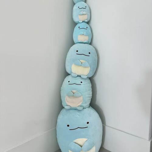 角落生物水龙毛绒玩具公仔蓝色可爱水龙玩偶床上陪睡娃娃生日礼物