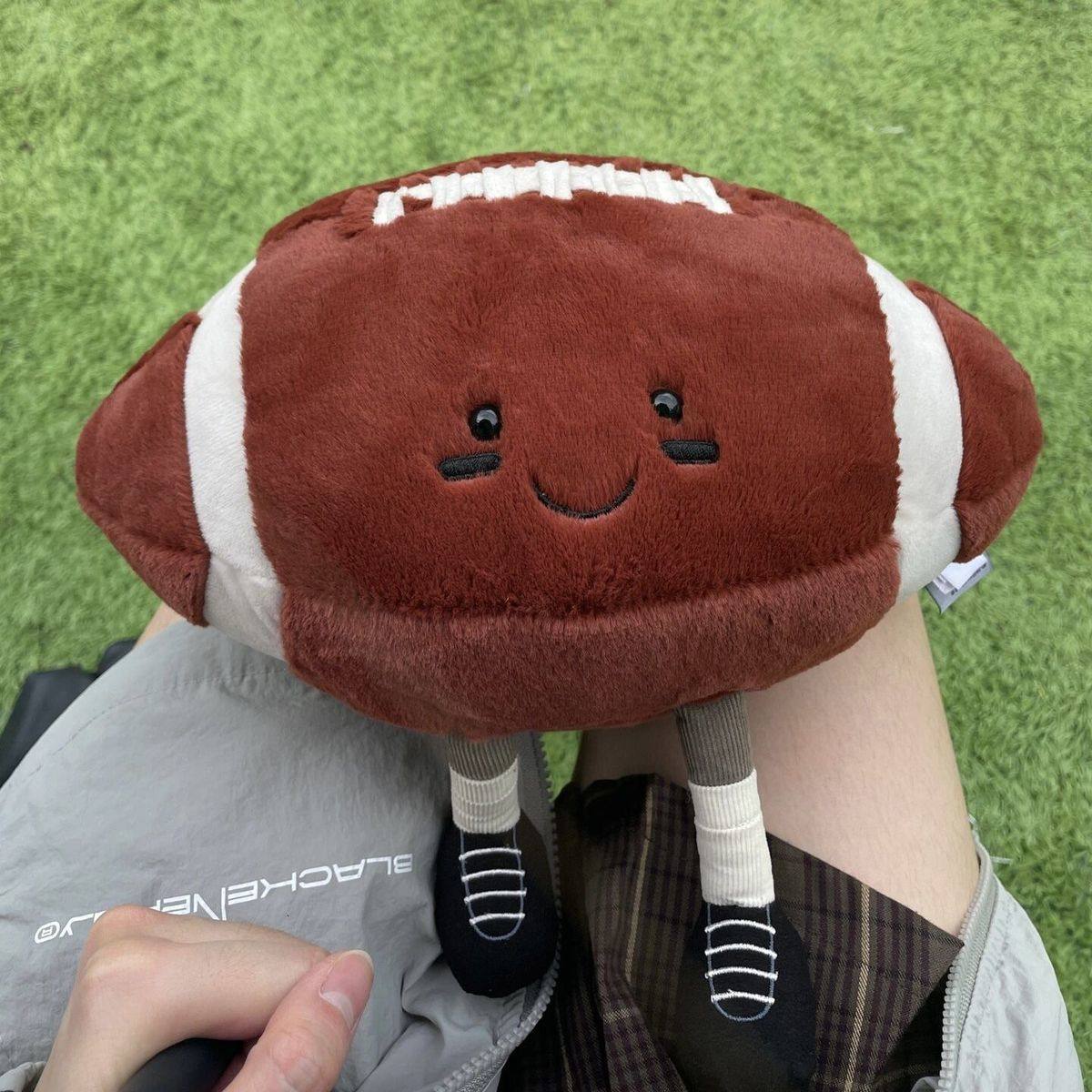 可爱橄榄球毛绒玩具公仔奔跑橄榄球玩偶可爱摆件睡觉抱枕儿童礼物,玩具/童车/益智/积木/模型,毛绒/玩偶/公仔/布艺类玩具,淘宝优惠券,粉丝福利购,淘宝优惠卷