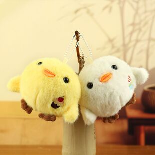 网红小黄鸡挂件可爱鸡仔毛绒玩具公仔包包挂饰钥匙扣布娃娃玩偶