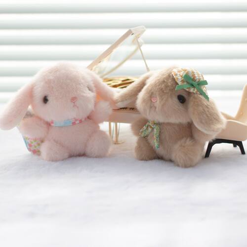 网红小兔子钥匙扣毛绒可爱玩偶情侣公仔儿童卡通书包挂件闺蜜礼物