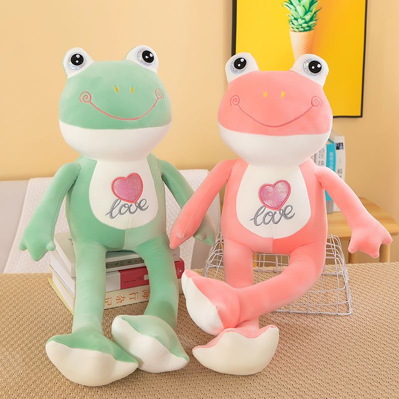大眼青蛙公仔可爱毛绒玩具玩偶大号睡觉抱枕布娃娃儿童生日礼物女