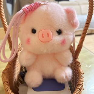 新款萌猪桌伴娃娃公仔玩偶摆件毛绒玩具陪伴生日礼物学习搭子挂件