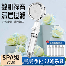 过滤花洒喷头净化滤芯洗澡淋浴除氯浴室莲蓬头出水增压泵家用泰国