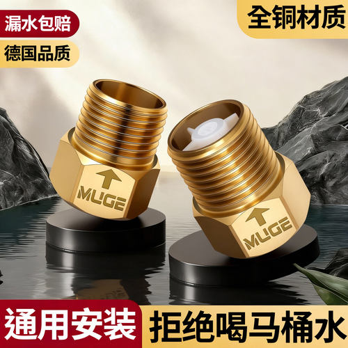 全铜马桶止逆阀【拒喝马桶水】