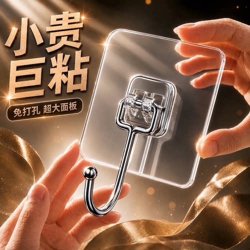 免打孔无痕强力承重挂钩粘钩衣钩