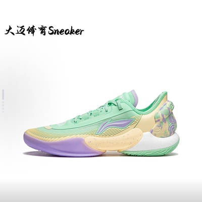 李宁驭帅18 V2 减震防滑耐磨回弹中帮 男款实战篮球鞋