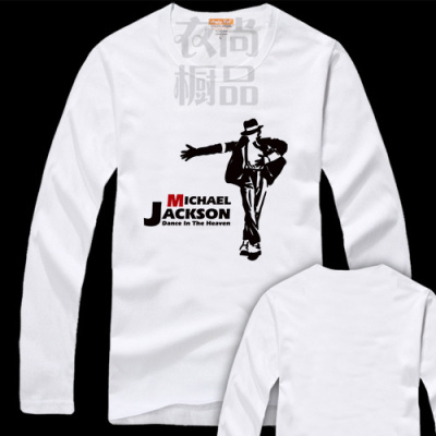 迈克尔olodum Michael Jackson杰克逊纯棉长袖春秋季Ｔ恤男女上衣