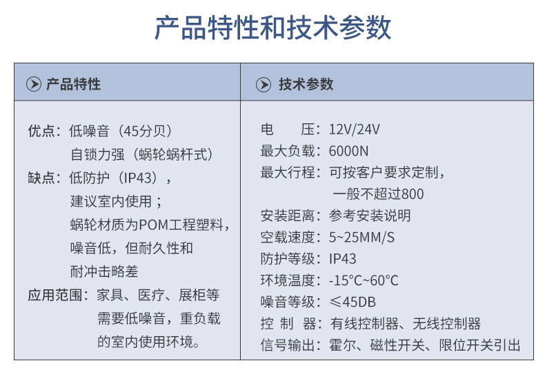 电动推杆6000N直流电机伸缩升降杆12V24V48V大推力低噪音直线电缸