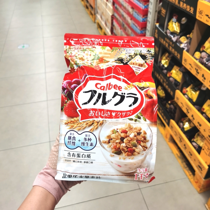 日本Calbee/卡乐比水果麦片富果乐即食谷物膳食纤维 盒马山姆代购