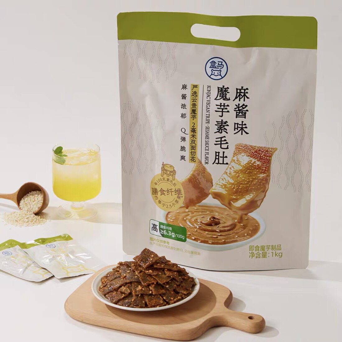 魔芋素毛肚火锅麻酱爽辣味