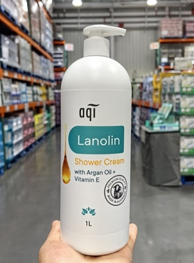 澳大利亚进口aqi雅葵沐浴露绵羊油滋润保湿沐浴乳1000ml开市客购