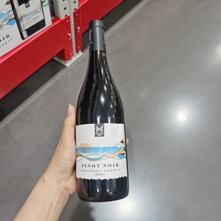 MM美国进口蒙特利黑皮诺红葡萄酒750ml水果香味橡木风味会员代购