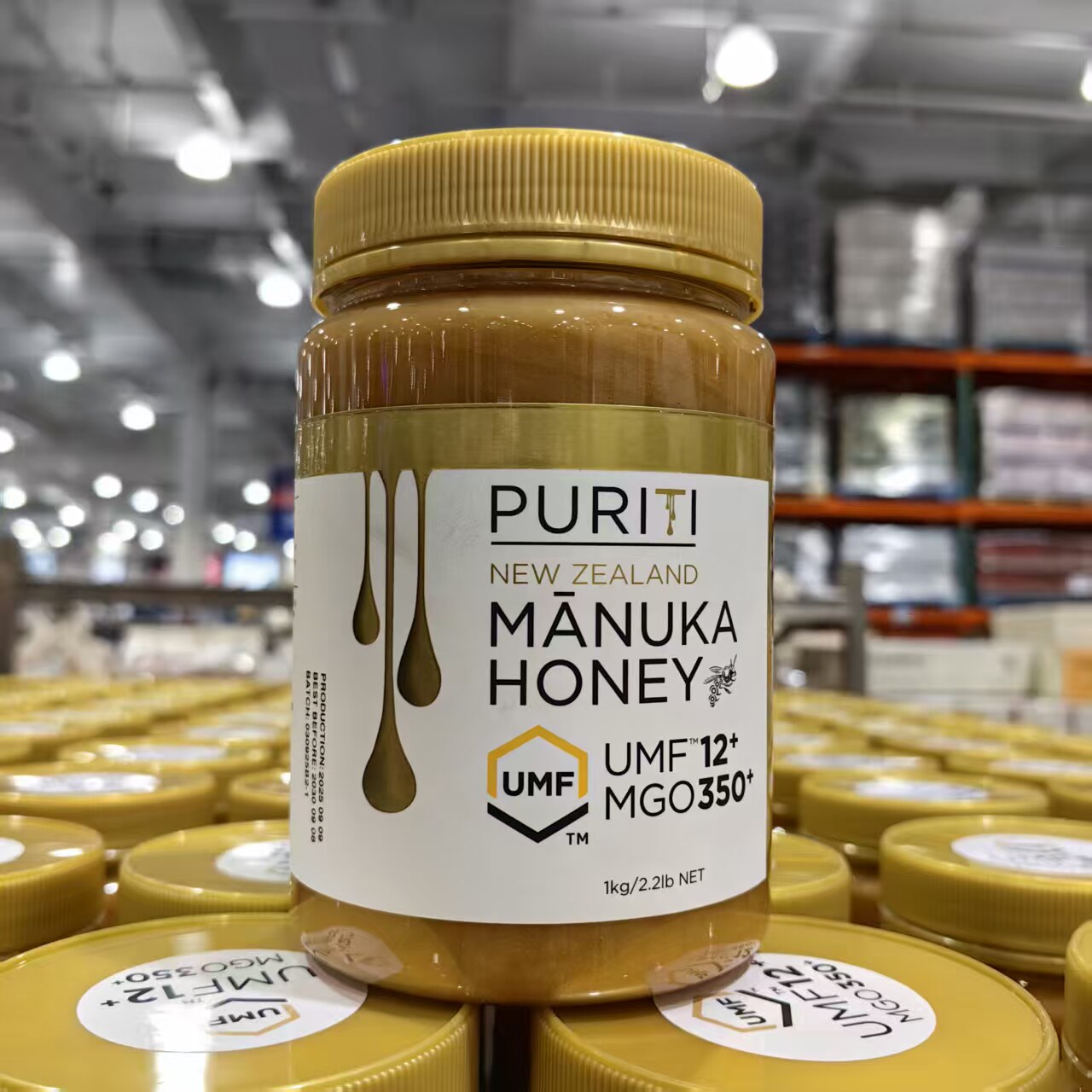 开市客代购PURITI新西兰进口麦卢卡蜂蜜UMF12+MGO35