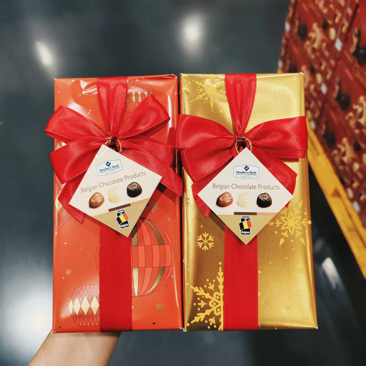 山姆代购MM比利时进口什锦巧克力制品精美礼盒装250g口感香醇浓郁