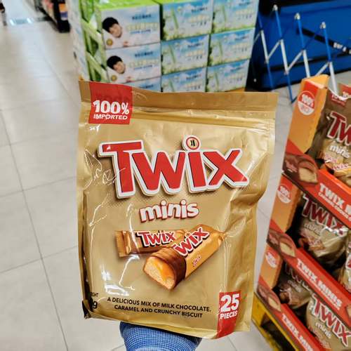 特趣焦糖饼干巧克力棒500g