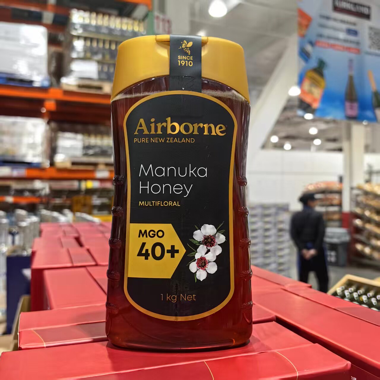 costco代购新西兰原装进口Airborne麦卢卡多花种蜂蜜1000g MGO40+
