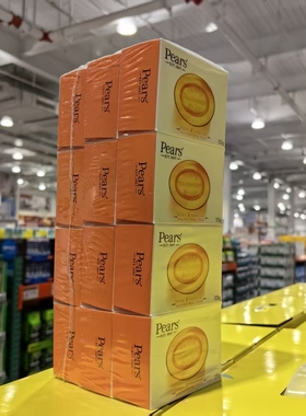 印度PEARS SOAP梨牌香皂琥珀橙精油皂滋养水晶皂Costco开市客代购