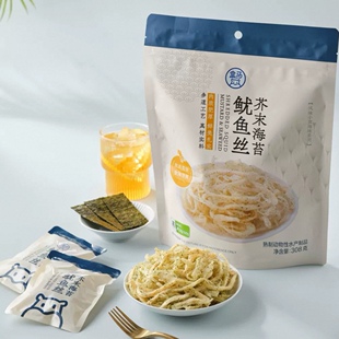 盒马代购 芥末海苔鱿鱼丝308g秘鲁深海鱿鱼手撕鱿鱼条即食零食