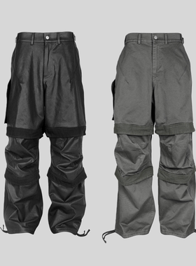 Far Archive 23ss 多层口袋机能工装裤伞兵裤刷蜡休闲长裤