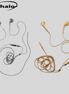 Racer Worldwide 25ss 仿真金属耳机线项链配饰挂件 朋克复古风