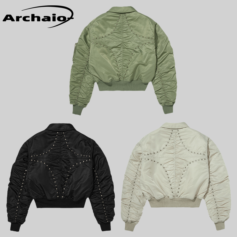 ThugClub24fw重磅星月铆钉棉服