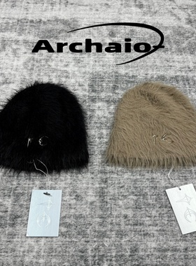 Thug Club 24fw 金属星月logo海马毛毛绒针织冷帽保暖套头帽韩国