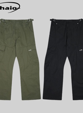 Grailz 23fw 弯刀工装裤尼龙微喇直筒长裤休闲宽松百搭口袋vibe风
